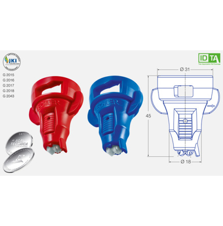 ASYMMETRISKT TWIN INJEKTOR FLATSTR�LEMUNSTYCKE IDTA 120